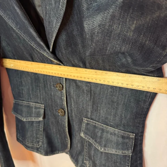 Ann Taylor Women’s Denim Blazer Jacket Size 8 – Excellent Preowned - Picture 7 of 8